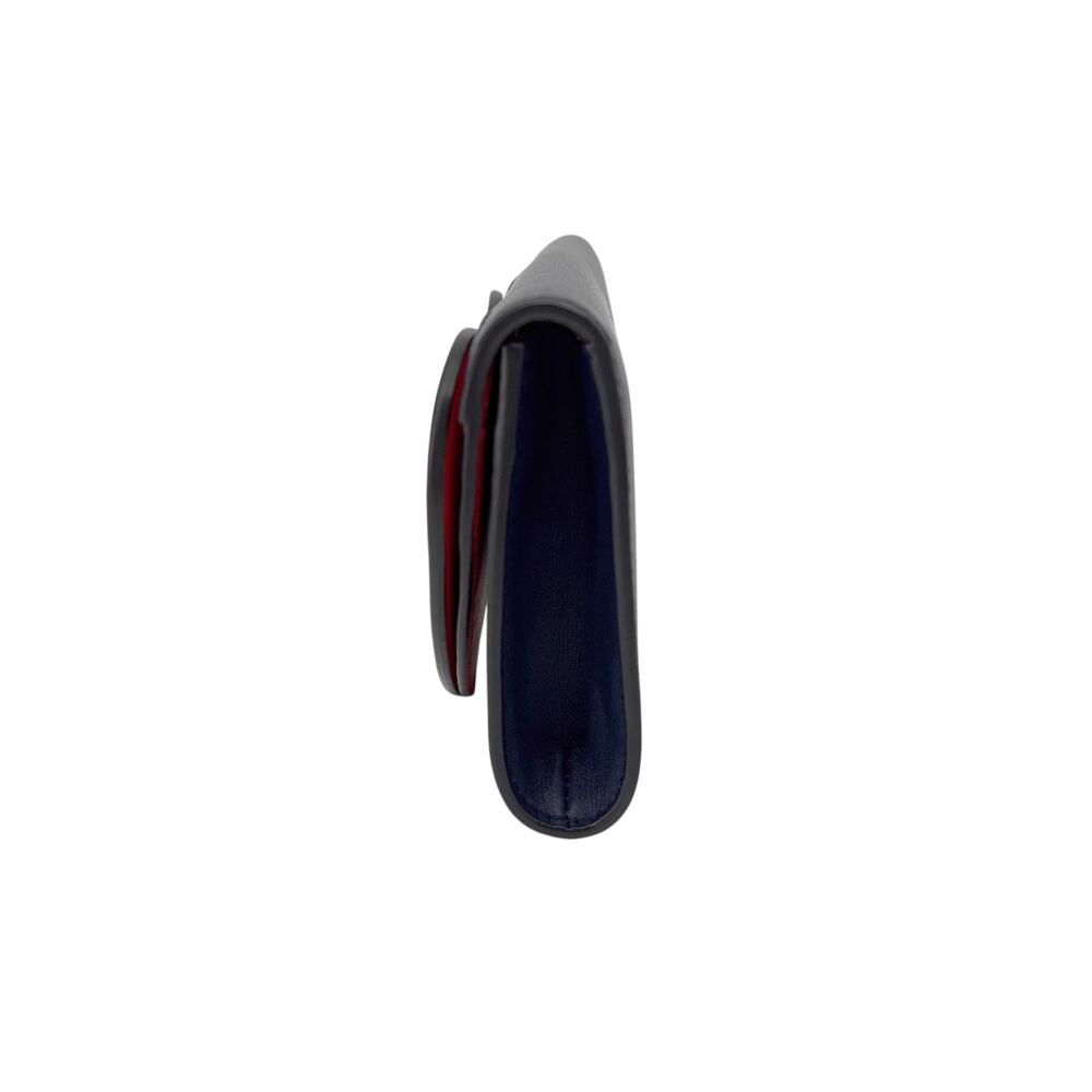 TORY BURCH Leather Heart Clutch in Tory Navy - Picture 6 of 12